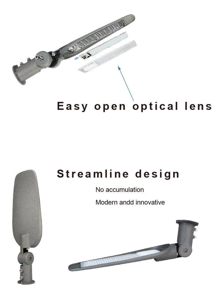 KCD Waterproof High Brightness Lamp Outdoor 100 Watt Long-Distance LED Street Light With Auto Dimming Control
