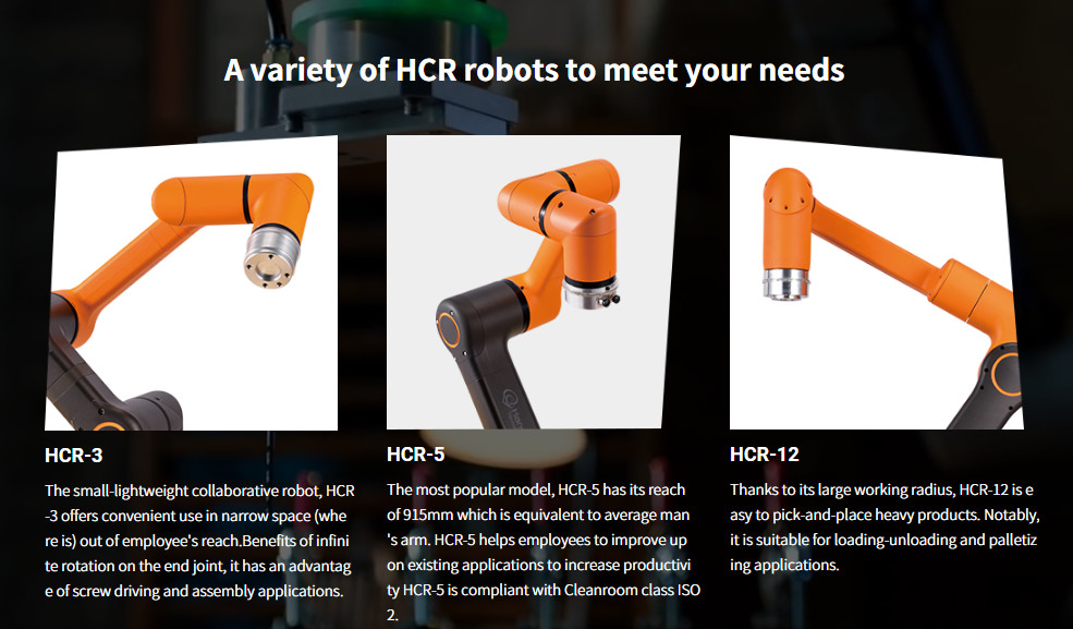 HCR-12 cobot 1300mm Reach Welding IP64 Collaborative Robot Arm