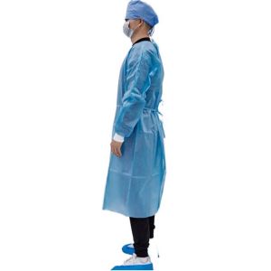 S&J Water Proof Isolation Gown Hospital level 2/level3/level4 pp+pe sms