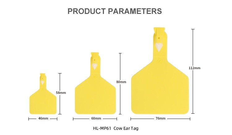 Highly Visible Long Lasting TPU Cattle Ear Tags for Livestock Management