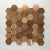 Buy cheap Hot sale Bronze Cooper Brass Metallic Stainless Steel Hexagon Mosaic Tile For from wholesalers
