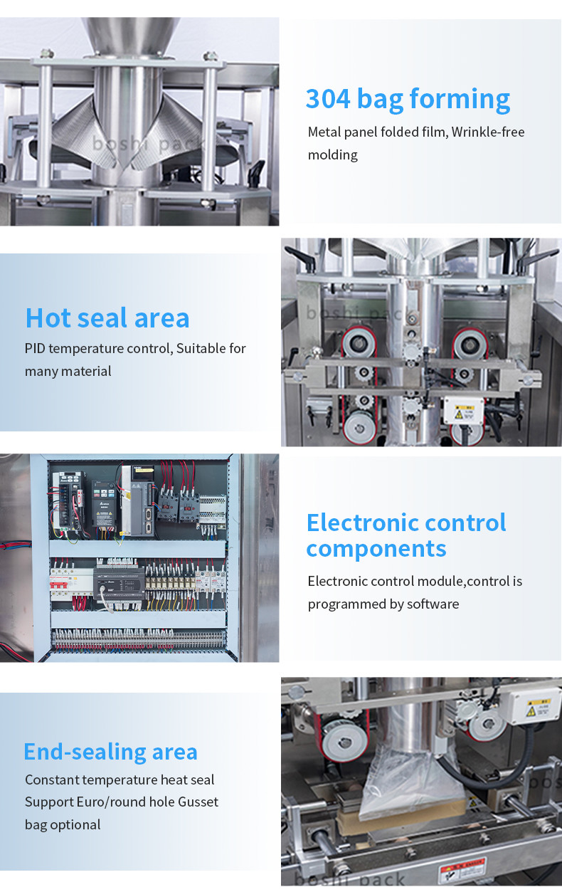 Automatic Solid Granule Packing Machine With PLC Control System
