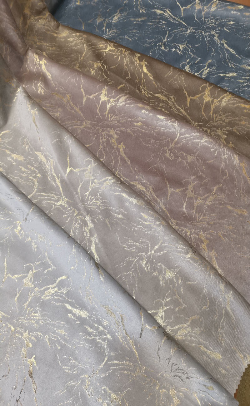 200gsm Metallic Printed Velvet Curtain Fabric Polyester Velvet Fabric