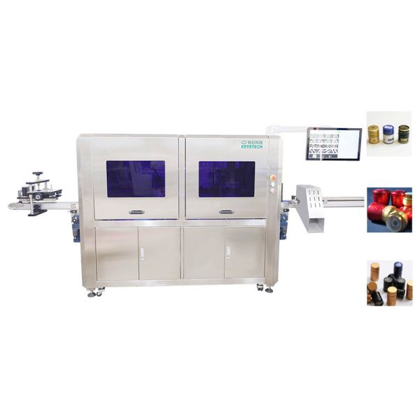 Full Automated Vision Inspection System for Wine Bottle Caps Closures Lids AI Deep Learning Algorithms 