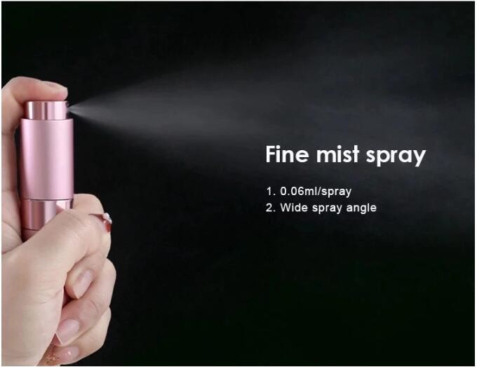 Mini 8ml Black Refillable Perfume Atomiser