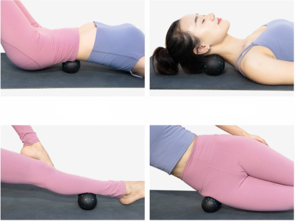 Nonslip 9.4in Massage Balls And Rollers Anti Burst Gymnastic Ball Rolling Muscles