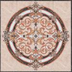 Parquet, natural stone parquet, engineered stone water jet medallion