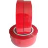 Buy cheap Soft And Tender Red Polyester Adhesive Tape / Switch Bonding Tape For Film Liner from wholesalers