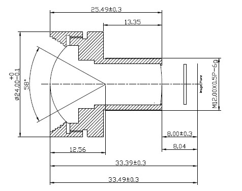 8.0mm CCTV Camera Lenses For Security Protection Monitoring