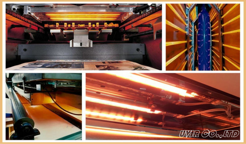 3D Infrared Heating Element Tube , OEM Twin Tube Infrared Emitters