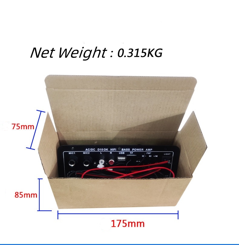 D10 BT Amplifier audio board for 12V 24V dartzeel Mono Subwoofer Amplificador Karaoke