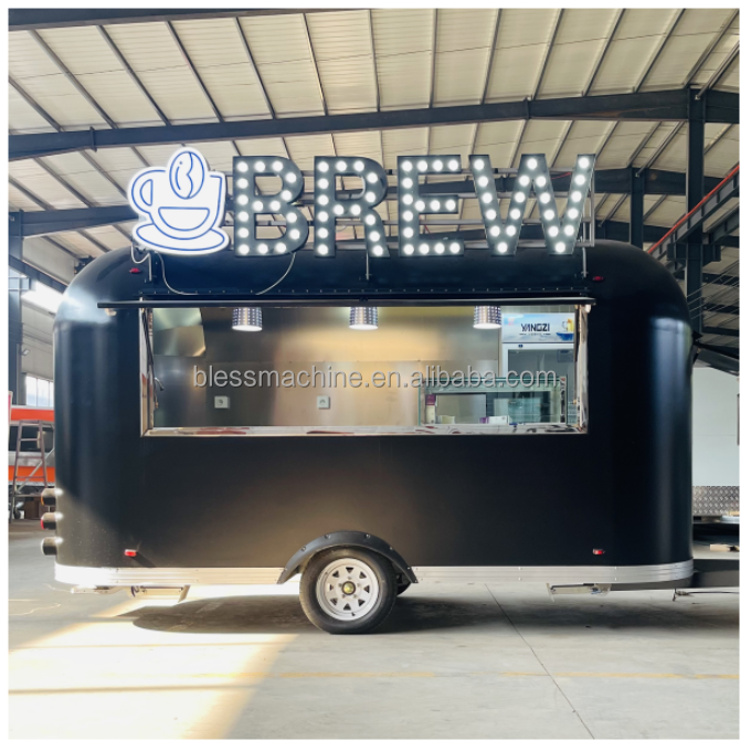 40kms per hour Vacuum Tire Ice Cream Food Cart for Customized Mobile Catering