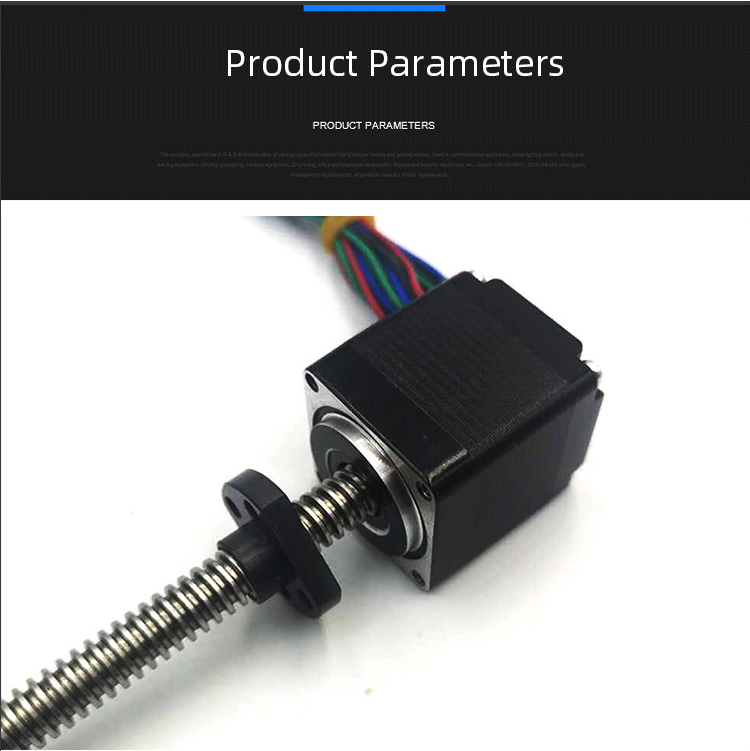 Faradyi Stepper Motor Nema11 1.8 Degree Two Phase Frame Size 28mm High Torque Stepper Motor With Long Worm Screw