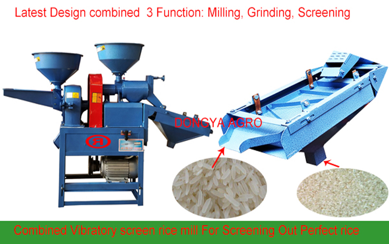 DONGYA Combine Rice Milling Machine With Vibratory Screen