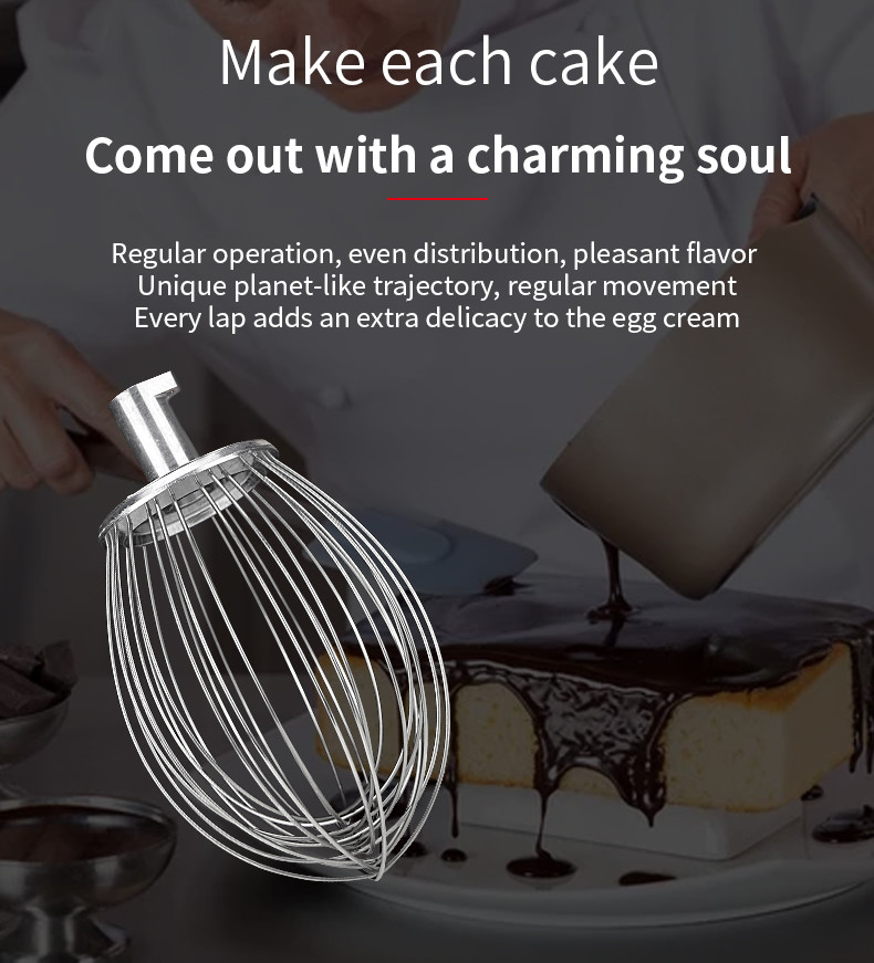 White 300W Cake Cream Mixing Machine 5 Litre Planetary Mixer For Bakery