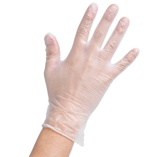 Vinyl Gloves Disposable Clear PVC Gloves9 Inches Powder-Free 100pcs in Box