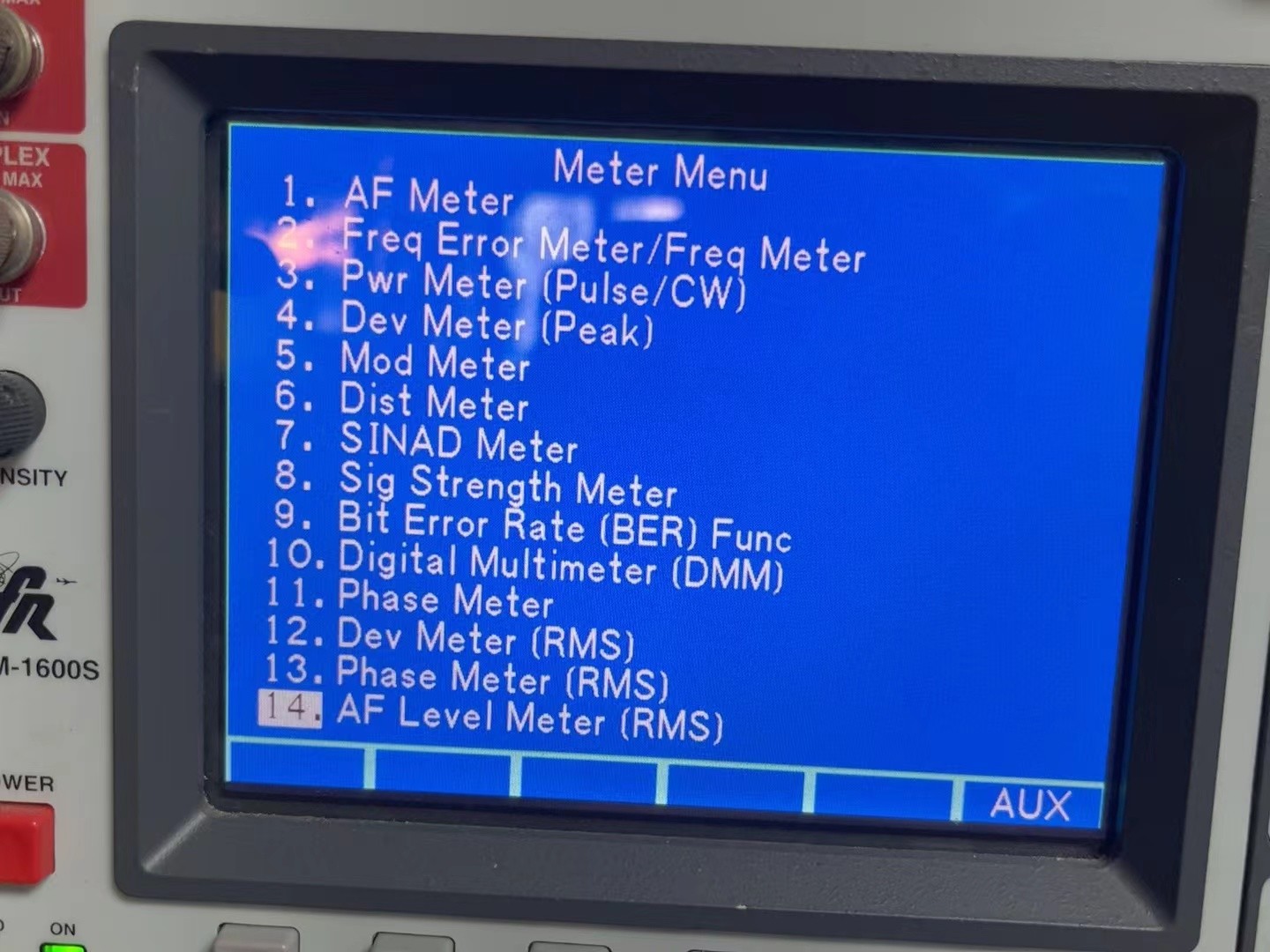 Aeroflex 1600S /1600CSA Communication Monitor Microprocessor Controlled With Adapter
