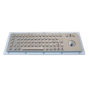  Rugged Rear panel mount dot braille keyboard with 38mm mechanical trackball Manufactures