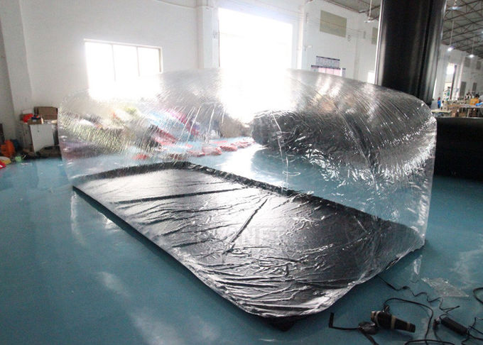 Portable 0.2mm Transparent PVC Inflatable Car Cover Indoor
