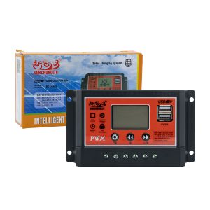 10 Amp Manual Pulse Width Modulation Solar Charger Controller With Lcd Display