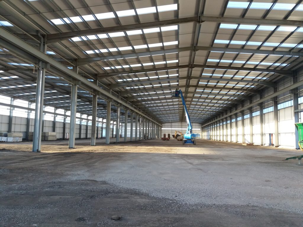 Q355B Steel Structure Building Prefabricated Construction Workshop With AiSi Standard
