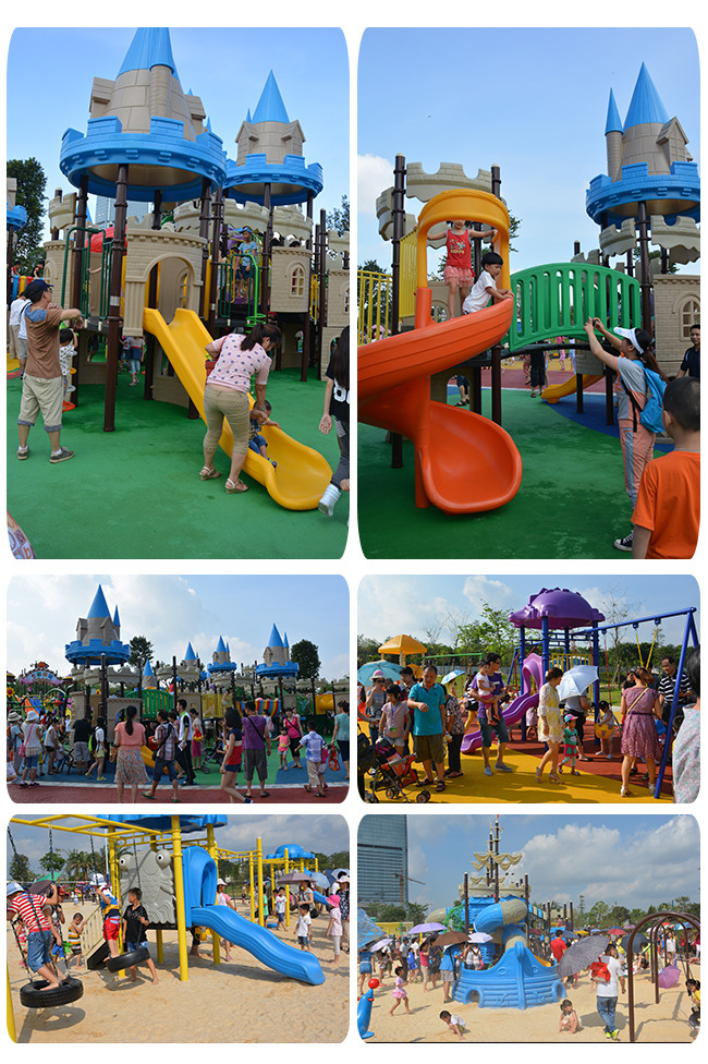 Outdoor Playground Toys Amusement Park Plastic Slide For Children