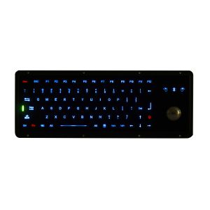  Black Marine Usb Panel Mount Keyboard With Optical Trackball Manufactures