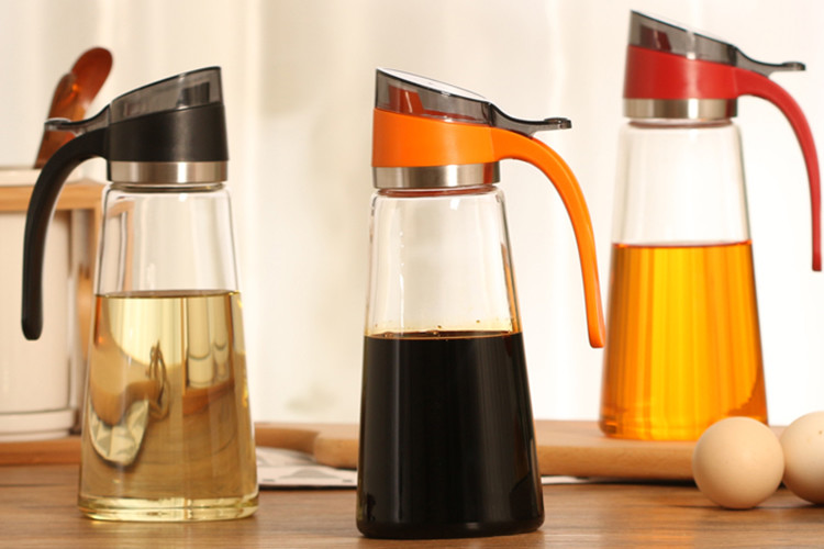 European Household Glass Olive Oil Bottle , Fancy Olive Oil Bottles