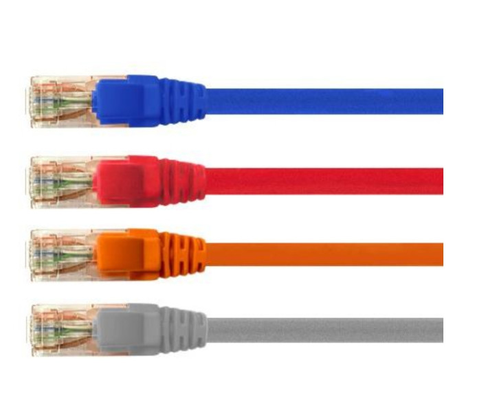 Modula Rj45 Patch Cord , 6FT Cat6 Ethernet Patch Cable Waterproof Red
