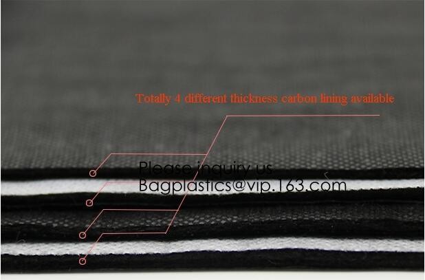 Carbon Lined Smell Proof Bags And Container With Lock,Discreet Odorless Carbon Lined Smell Proof Travel Storage Bag