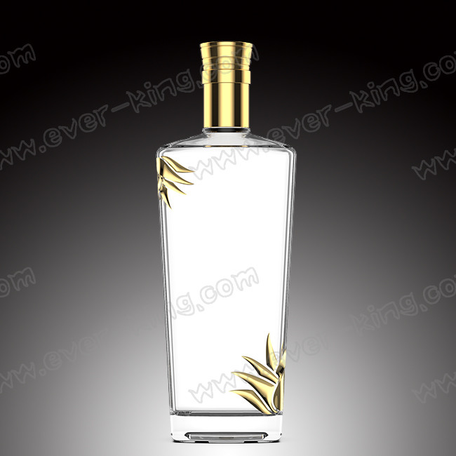 Screw Cap Custom Glass Bottle For Tequila Liquor Spirits