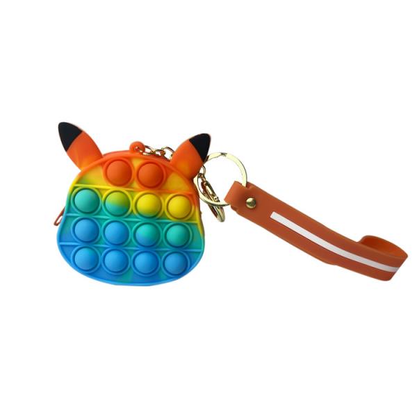 Relieves Stress Silicone Poppet Fidget Purse , Mhc Girls Popular Fingertip