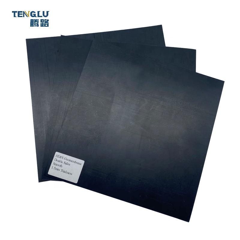 Double Smooth Geomembrane 0.5mm/0.75mm for Fish Shrimp Pond GB/ASTM GRI-GM13 Standard