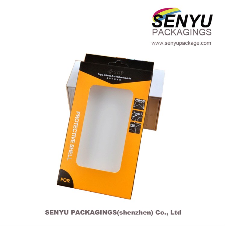 Factory wholesale electronics accessories small custom logo paper box with window