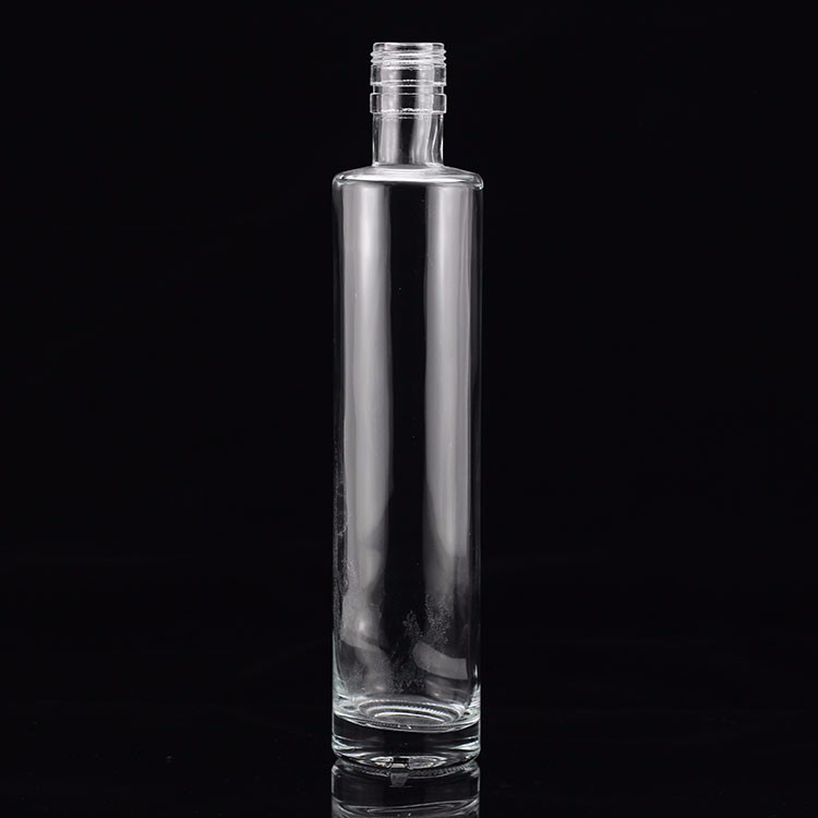 SCREW CAP Sealing Type Flat Shoulder Glass Bottle for class Mexican Tequila Liquor Wine