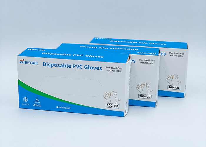 Disposable PVC Glove Suitable For Food Handling Block bacteria