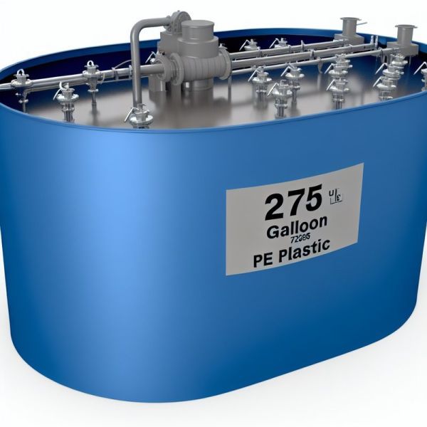 Quality 275 Gallon PE Plastic Agitator Mixing Tank Chemical Blending Tank FANBAO for Chemical Blending in Industrial Settings for sale