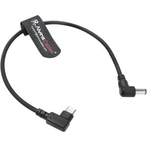 Alvin's Cables Right Angle USB-C Type-C PD to DC Power Cable PD Charging Cable for Blackmagic Video Assist Monitor 30CM/11.8 inches