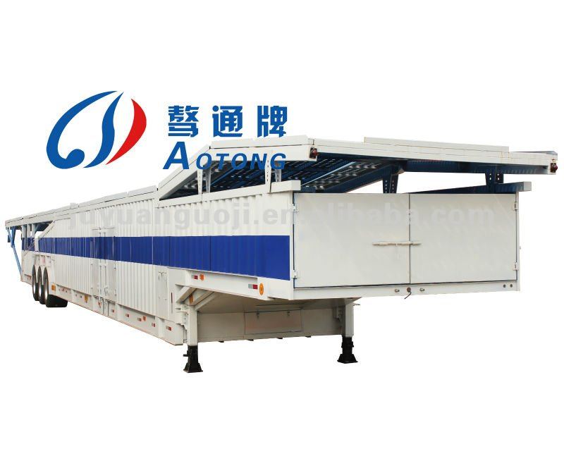 Max Payload 30000KG 2 Axle Double Deck Vehicle Carrying Truck Trailer for 15/21 Cars