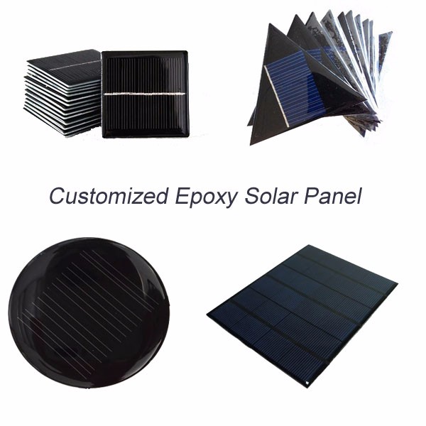 1W 2W 3W 1V 2V 3V 5V Epoxy Resin PET Mini Solar Panels