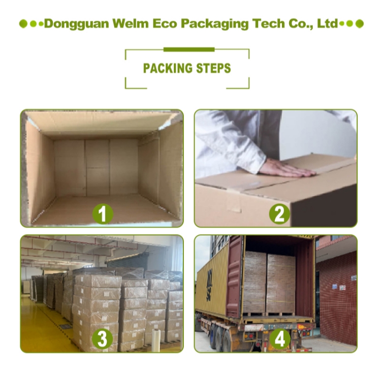 Customized Reusable Pizza Box Round Folding Small 6 8 9 Inch Takeaway Kraft Carton Packaging