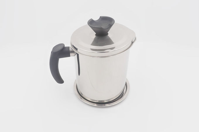 1.3L Cooking tools stainless steel grease container round shape grease keeper with handle