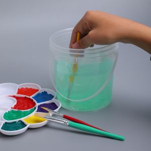 Portable 1 Liter PP Plastic Container Bucket With Lids And Handle For Sauce