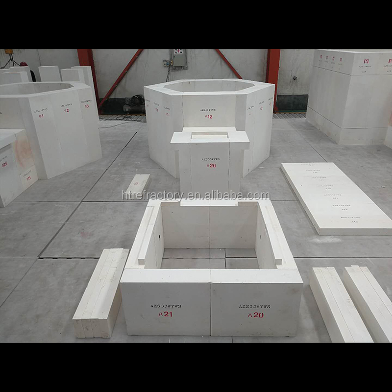 AZS 33 36 41 Block Zirconia Corundum Refractory Brick with International Standard