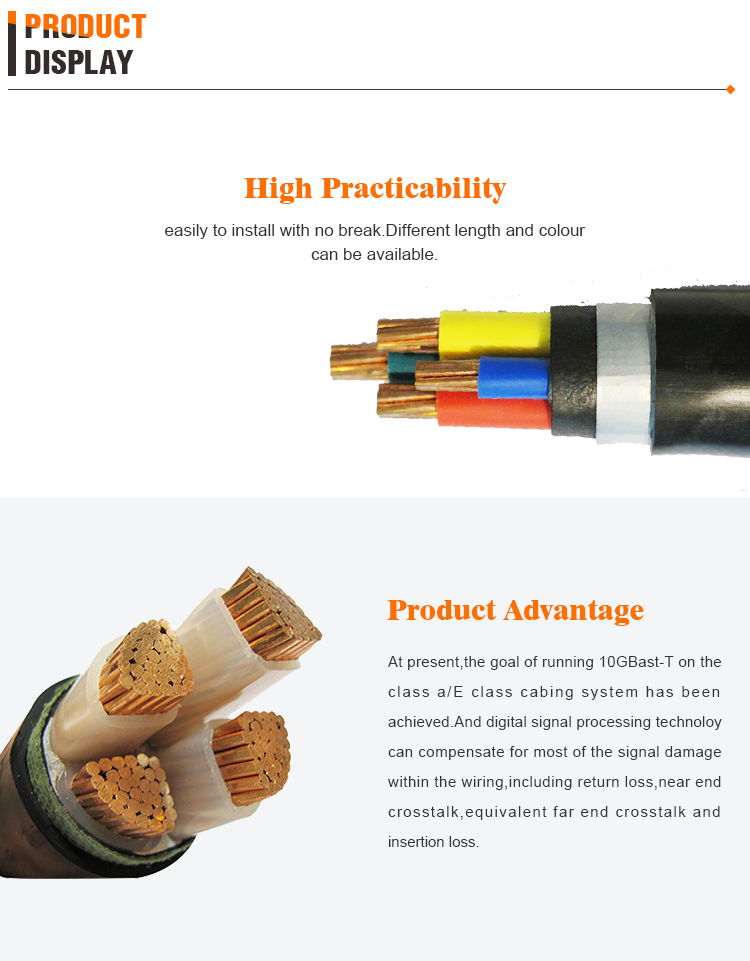 4 Cores 132kV XLPE High Voltage Power Cables For Construction