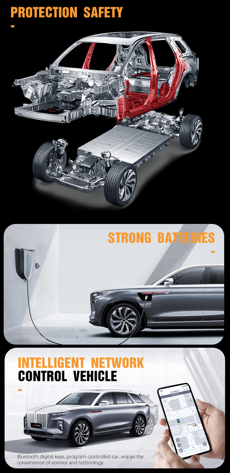 2024 Seven Seats Energy Electric Vehicle Hong Qi E-Hs9 Flagship Enjoyment Version Battery Type Ternary Lithium Battery