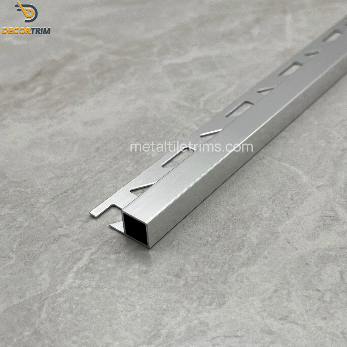 Aluminium Edge Trim For Tiles Chrome Edging Strips For Tiles Material ODM