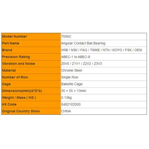 P4 V1 - V4 Angular Contact Bearing For Water Pump / Spindle