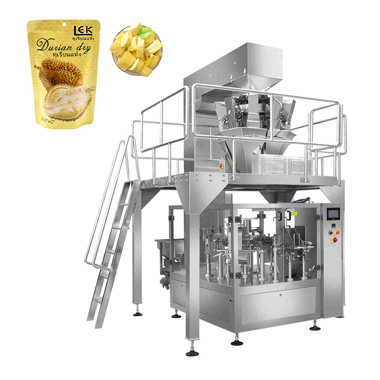 Granule Weighing Filling Doypack Rotary Premade Bag Packing Machine