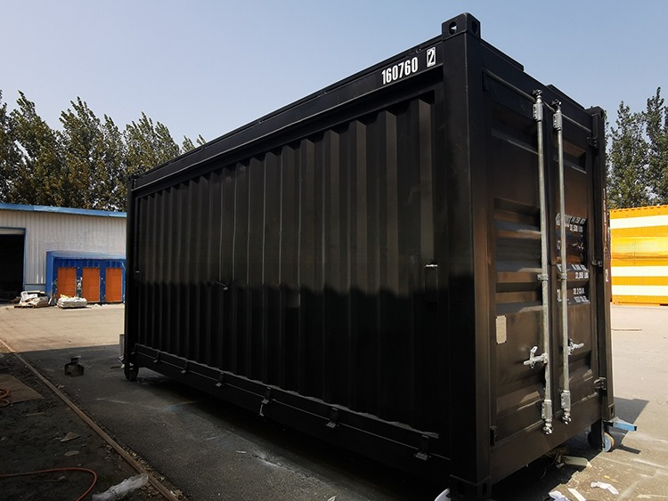 Professional Customized Side Opening 20ft Shipping Container Coffee Shop Fast Food Shop with Ladder and Top Security Rail